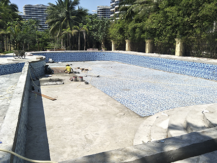 地产配套游泳池及绿化工程施工(图3)